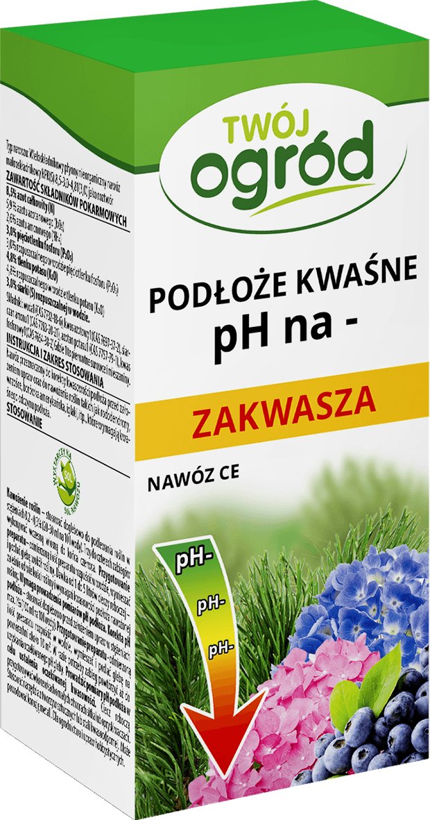 Nawóz do regulacji pH Podłoże Kwaśne pH na - 100ml Twój Ogród