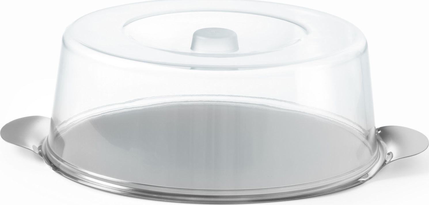 Hendi Taca ze stali nierdzewnej z pokrywą przeźroczystą okrągła śr. 300mm - Hendi 980101 Taca ze stali nierdzewnej z pokrywą przeźroczystą okrągła śr.