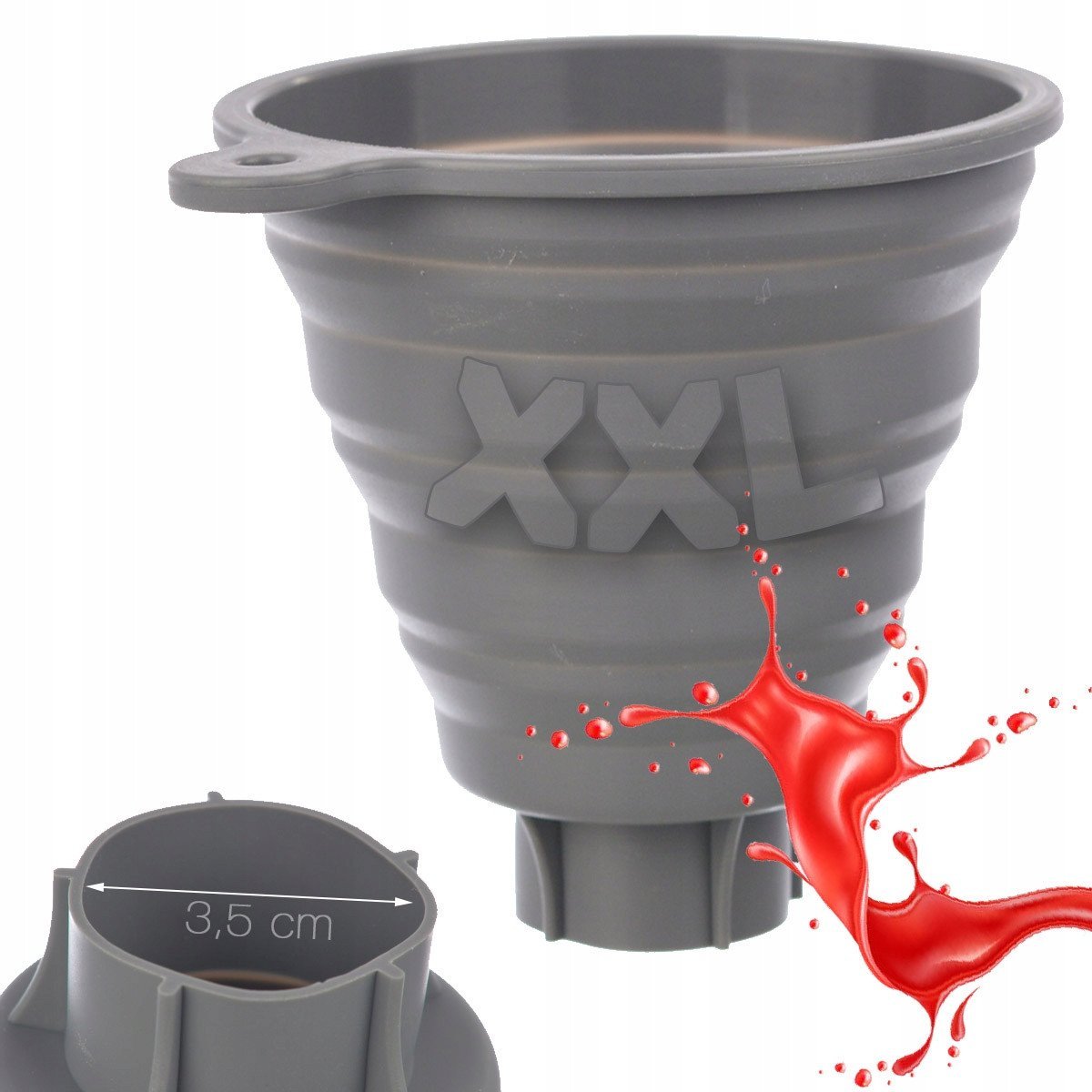 Lejek kuchenny silikonowy składany mały 4.2cm do słoików oleju BRUNBESTE BB-3371