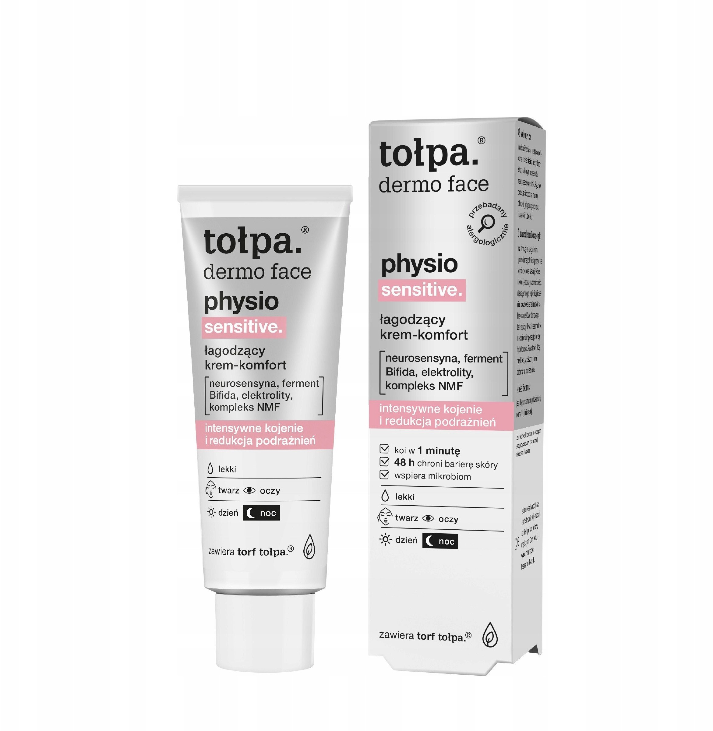 TOŁPA Dermo Face Physio Łagodzący Krem do twarzy - komfort 40 ml