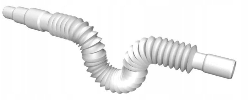 AKCES 23022 COFLEX ZŁĄCZE ELASTYCZNE REDUKCYJNE ZATRZASKOWE FI40 40/50/40, L-320-580MM //S.SZTUC.RED.EL-40-L-320-580