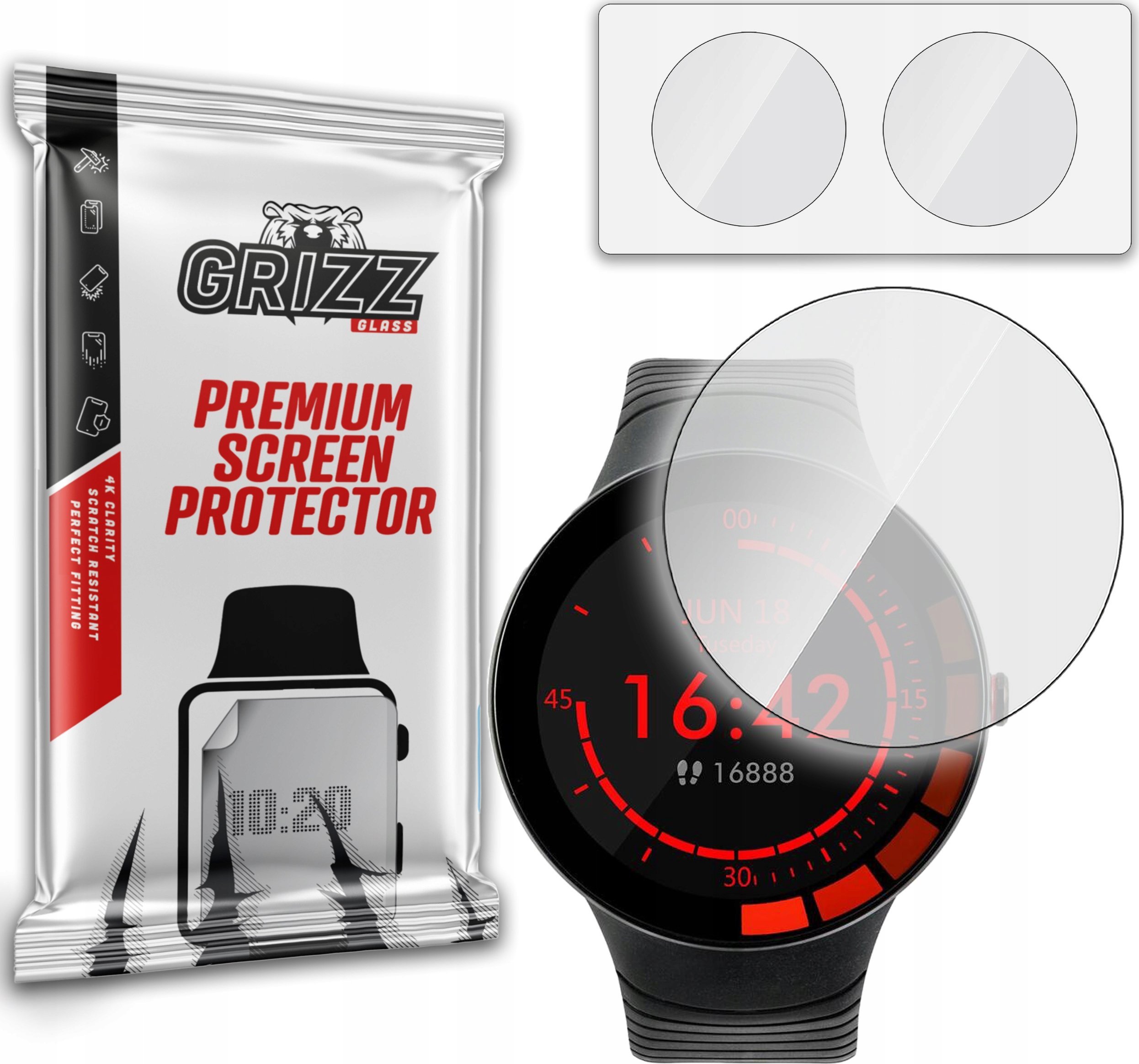 GrizzGlass Szkło hybrydowe GrizzGlass HybridGlass do Watchmark WE3