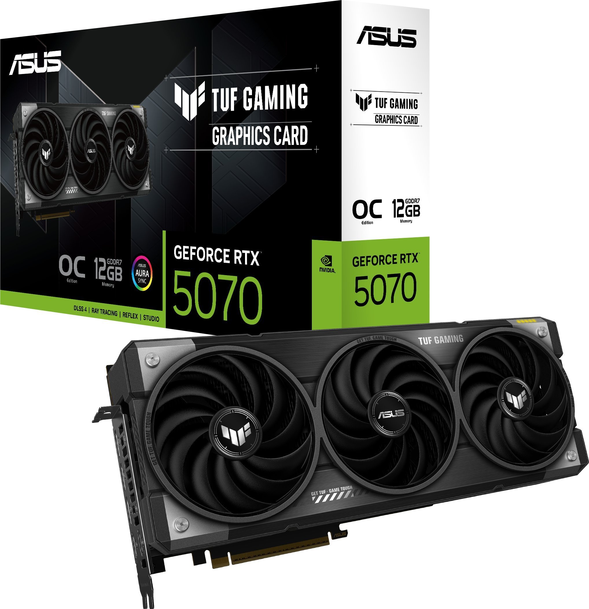 Karta graficzna Asus TUF GeForce RTX 5070 OC 12GB GDDR7 DLSS4 (TUF-RTX5070-O12G-GAMING)