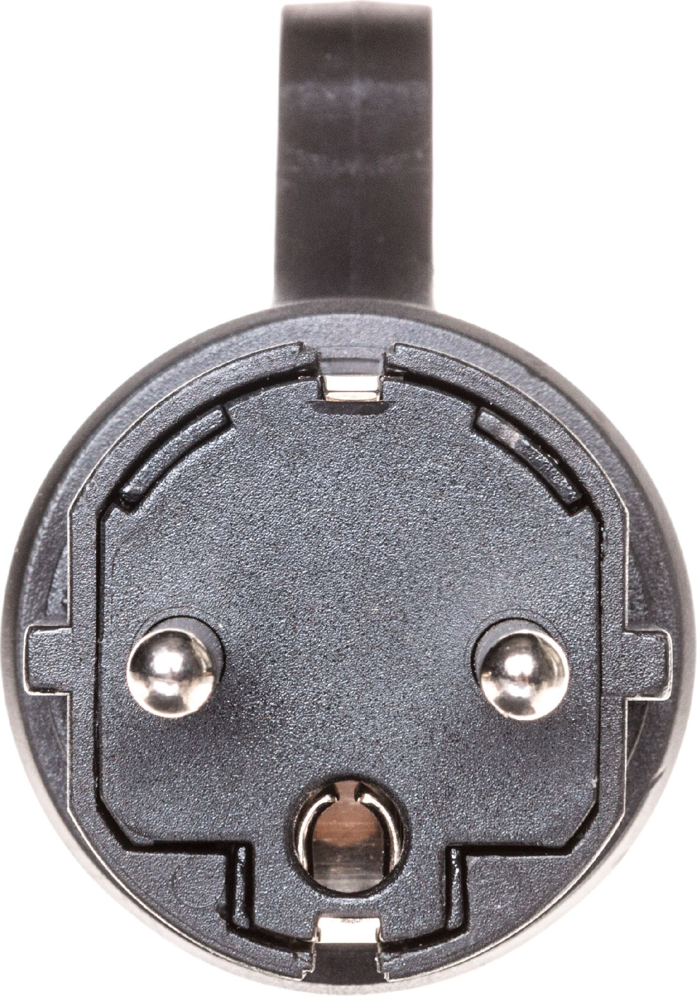 Elektro-Plast Wtyczka prosta gumowa z uchwytem b/u 16A 2P IP44 FWG czarna (51.224)