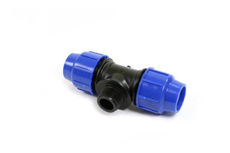 MALE TEE Ø20X1/2 PERLA BLUE