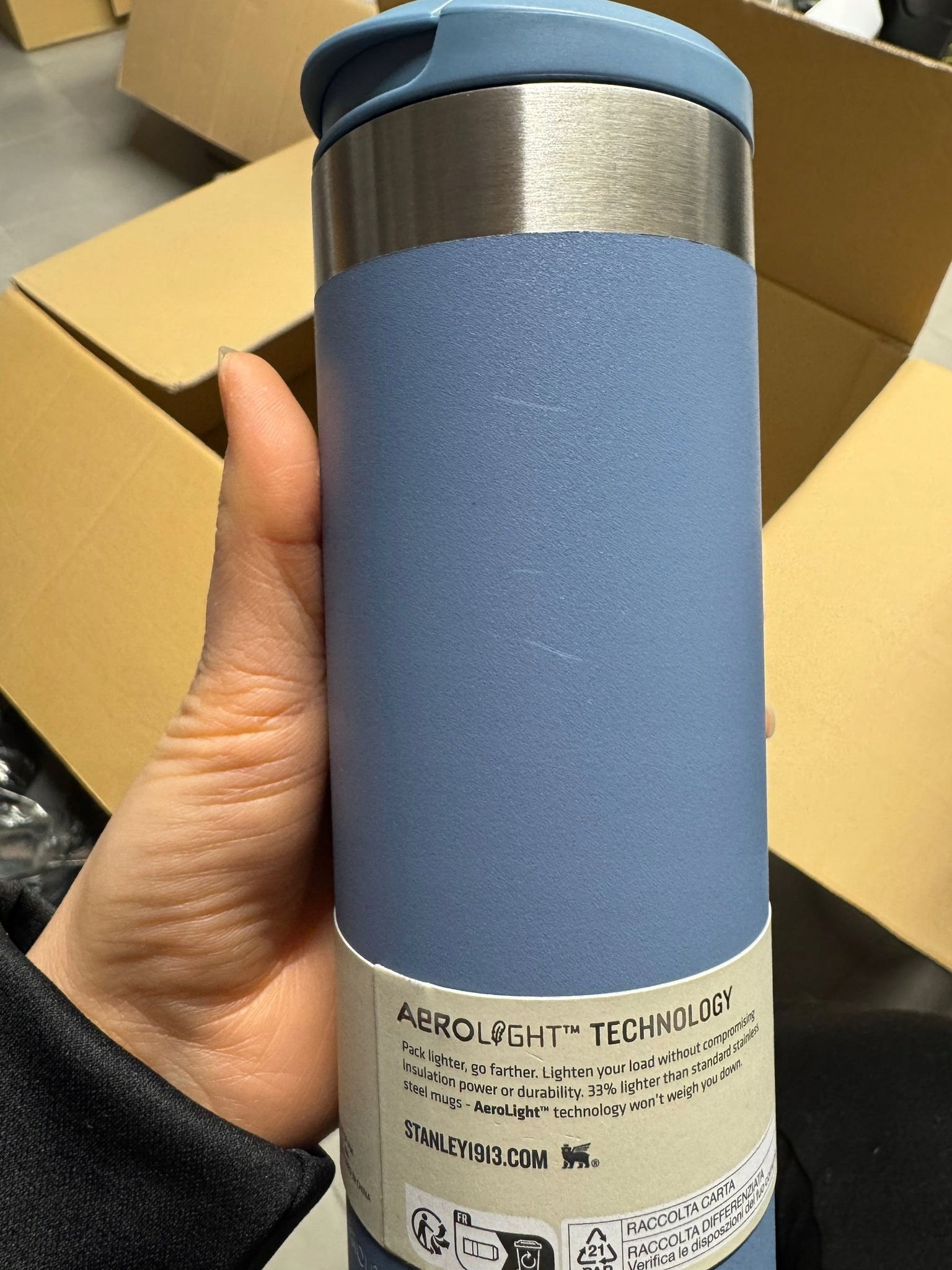 Stanley Termokruze The AeroLight Transit Mug 0 47L fioletowy 1200185007910 (1200185007910)