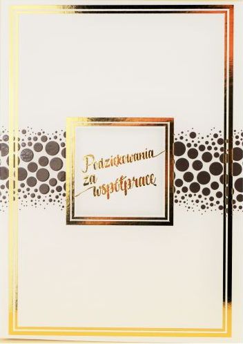 Trend Karnet B6 podziękowanie za współpacę velvet