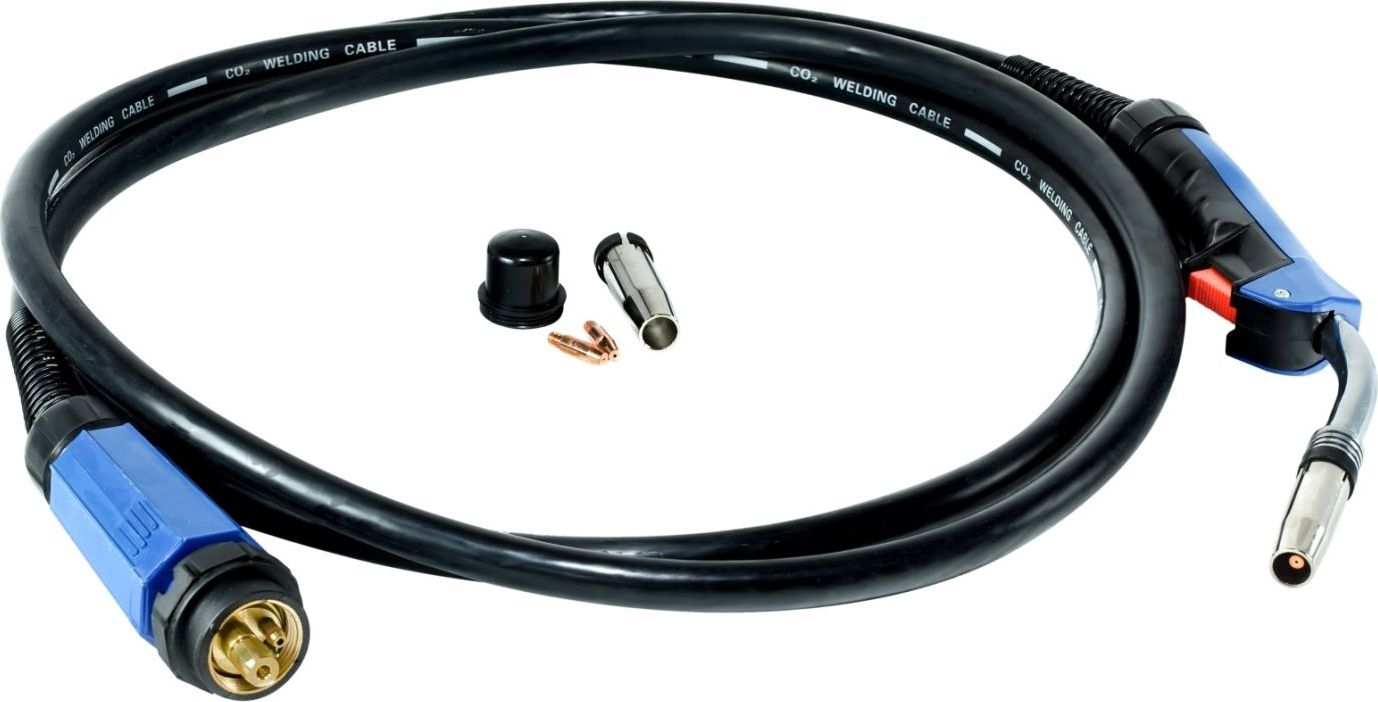 Stamos Palnik uchwyt spawalniczy MIG/MAG z przewodem dł. 4m i wtykiem EURO Przewód z uchwytem do spawarek MIG/MAG z wtykiem EURO