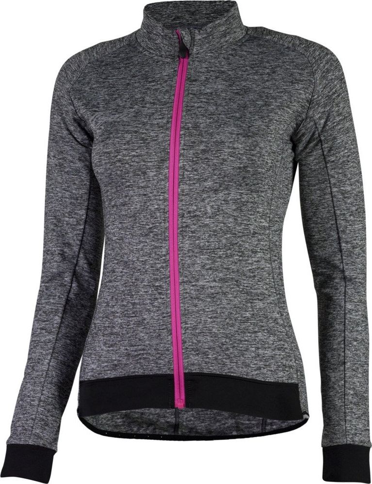 Rogelli Koszulka długi rękaw Rogelli BENICE czarno-szara-różowa XS