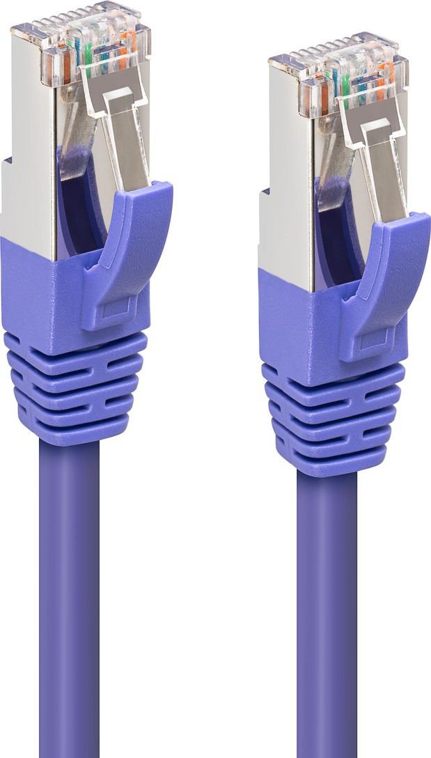 MicroConnect CAT6A S/FTP 7.5m Purple LSZH