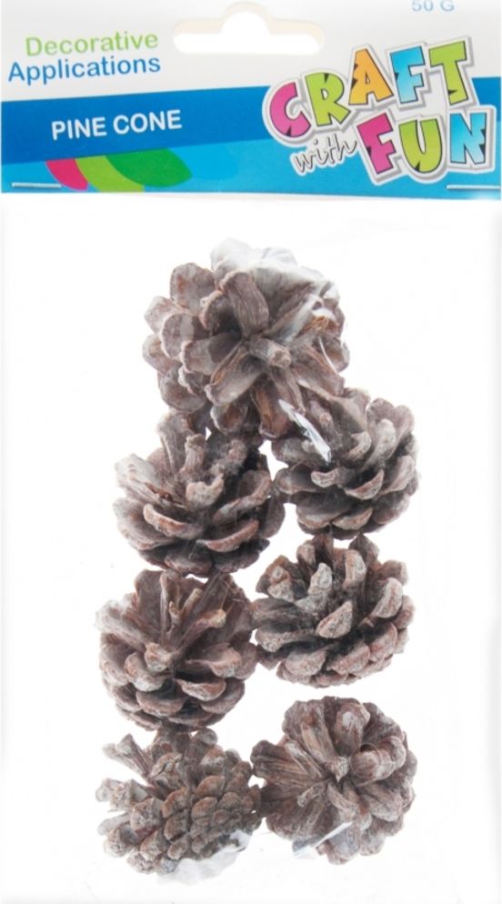 Craft with Fun CF OZDOBA DEK NATURA SZYSZKA 4-7CM 50G 12/144