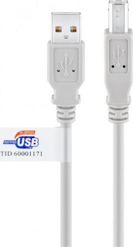 Kabel USB Goobay USB-A - USB-B 2 m Szary (50831)
