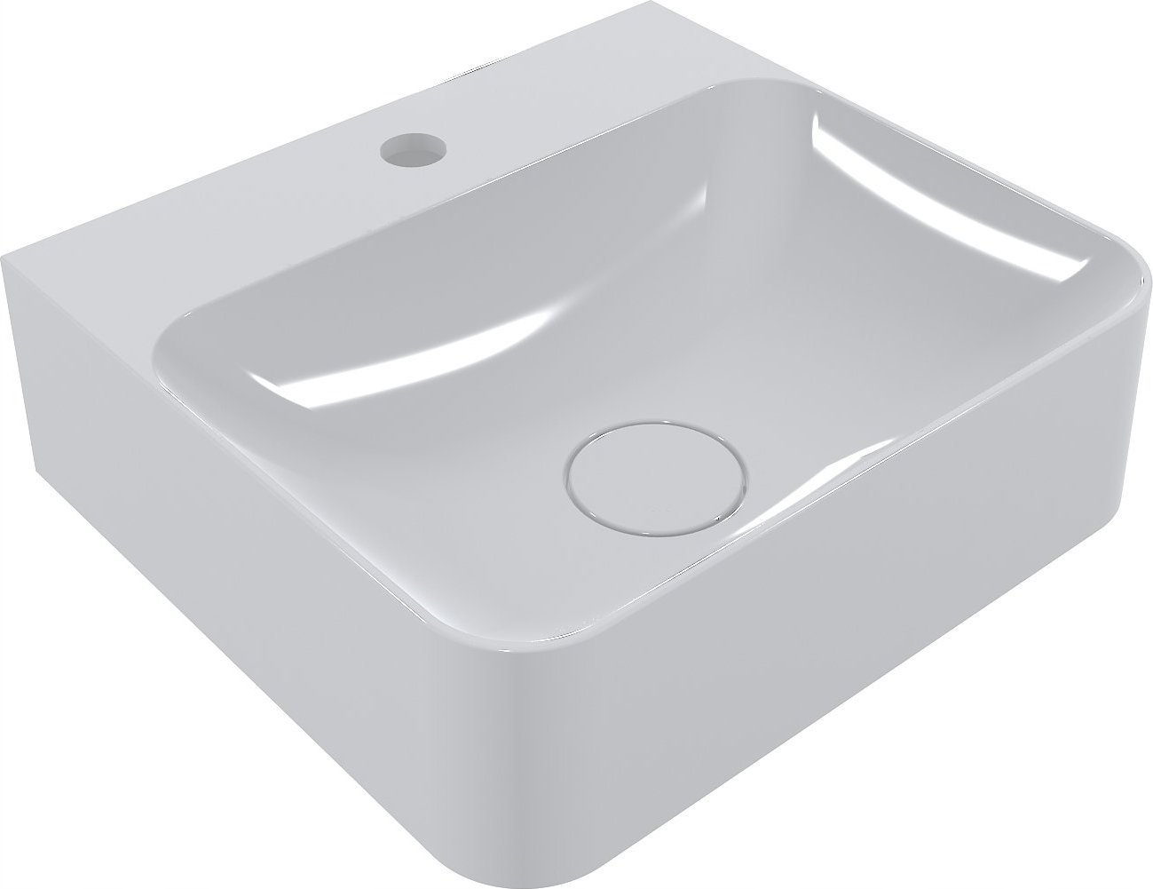 Umywalka Miraggio Umywalka nablatowa prostokątna 40 cm