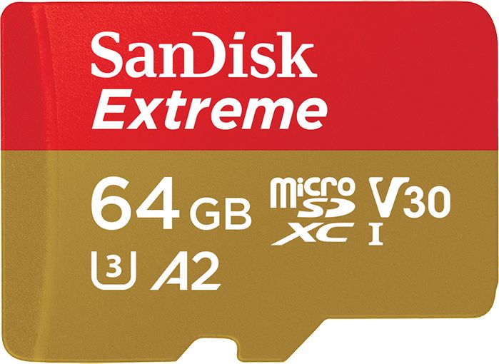 Karta SanDisk Extreme MicroSDXC 64 GB Class 10 UHS-I/U3 A2 V30 (SDSQXA2-064G-GN6AA)
