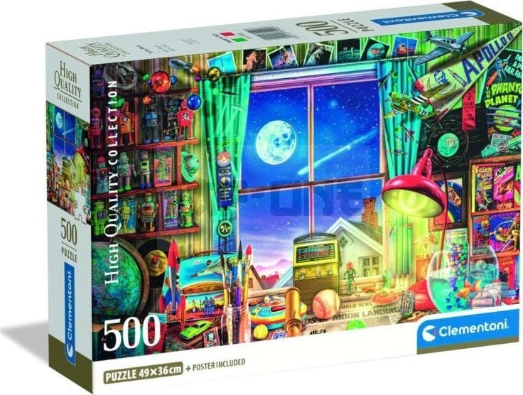 Clementoni Puzzle Compact To the Moon 500 elementów (35590)