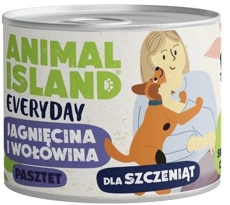 ANIMAL ISLAND Everyday wołowina i jagnięcina dla szczeniąt puszka 185g