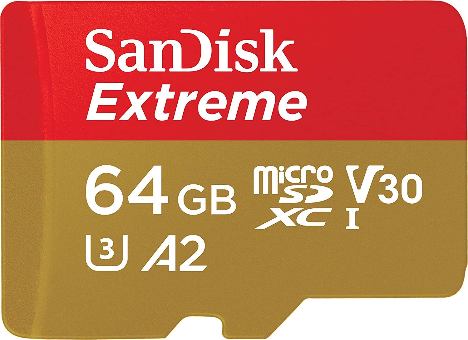 Karta SanDisk Extreme MicroSDXC 64 GB Class 10 UHS-I/U3 A2 V30 (SDSQXAH-064G-GN6MA)