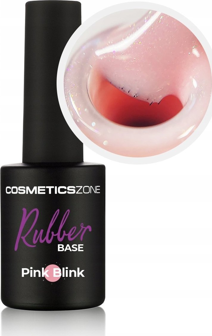 Cosmetics Zone Lakier hybrydowy baza kolorowa Pink Blink 15 ml