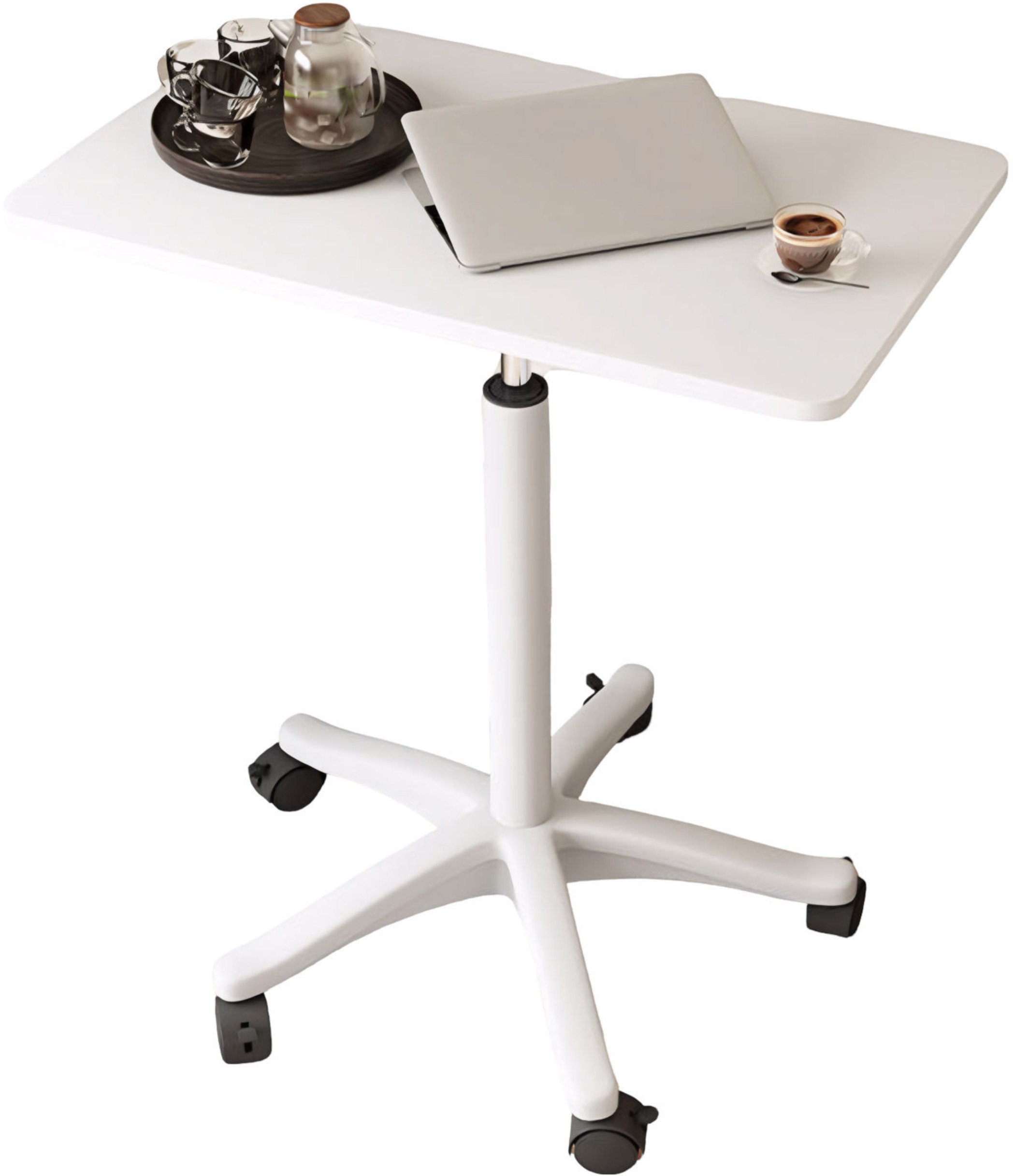 MOZOS SPM4 Mobilny stolik pod laptopa z regulacją wysokości biały