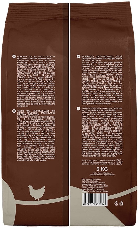 FOOD FOR DOG WITH CHICKEN 3KG