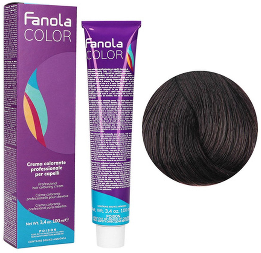 Fanola Color Krem koloryzujący Farba do włosów 100ml Chestnut Mahogany (4.5)