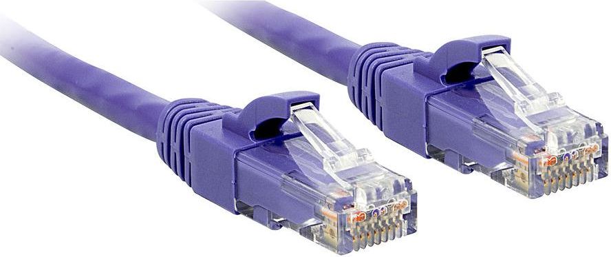Lindy Patchcord Cat6 U/UTP, 3m, fioletowy (48124)