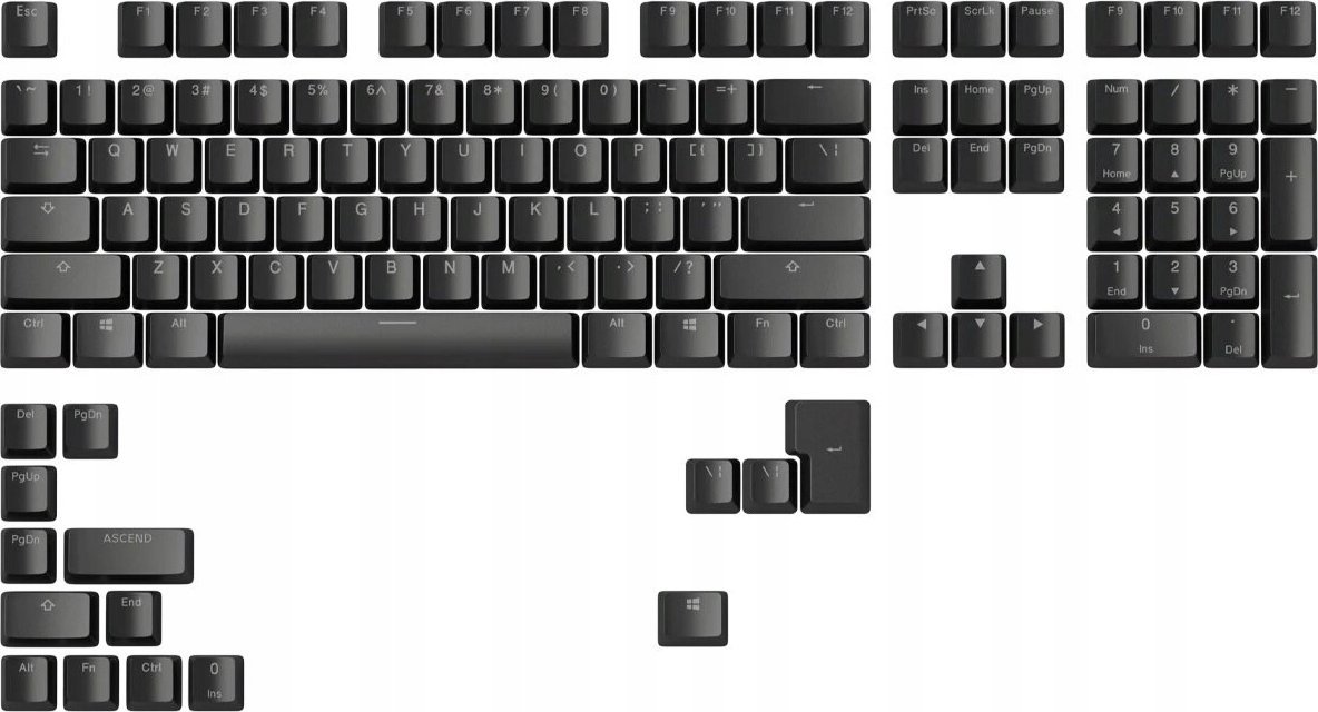 Glorious PC Gaming Race Glorious GMMK ABS Doubleshot V2 US Base Kit - Black