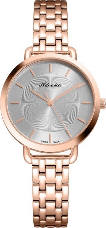 Zegarek Adriatica Zegarek damski Adriatica A3766.9117Q różowe złoto