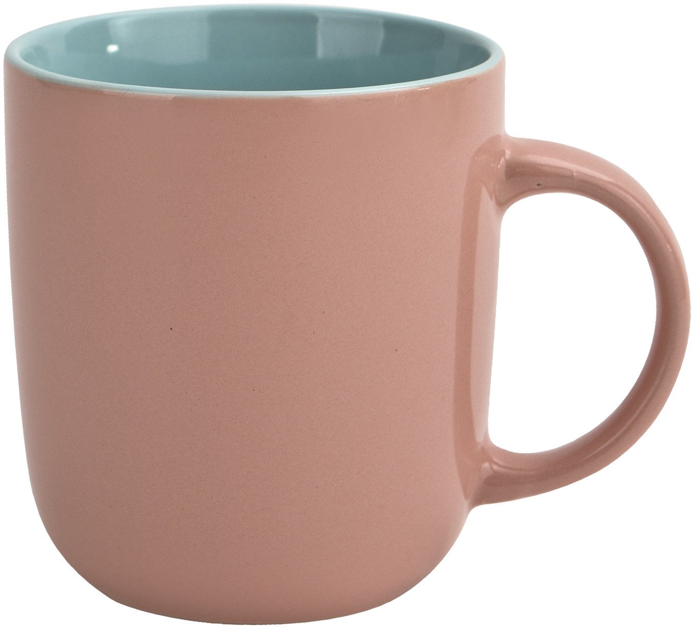 Kubek ceramiczny 400 ml różowo-niebieski