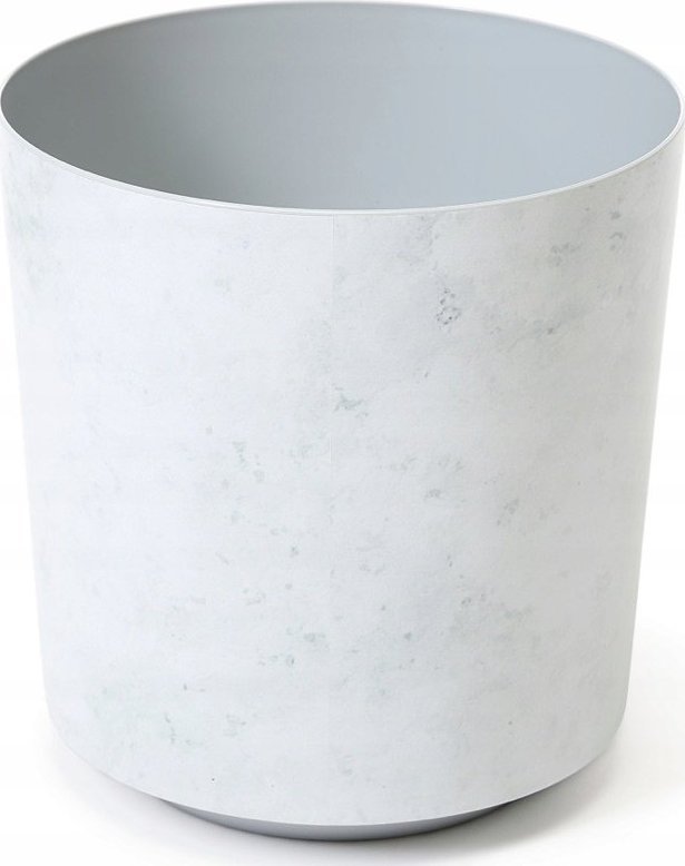 Lamela Doniczka okrągła SOLO IML LA925-32, Kolor Marmur Biały, Lamela, Wymiary 19x20 cm