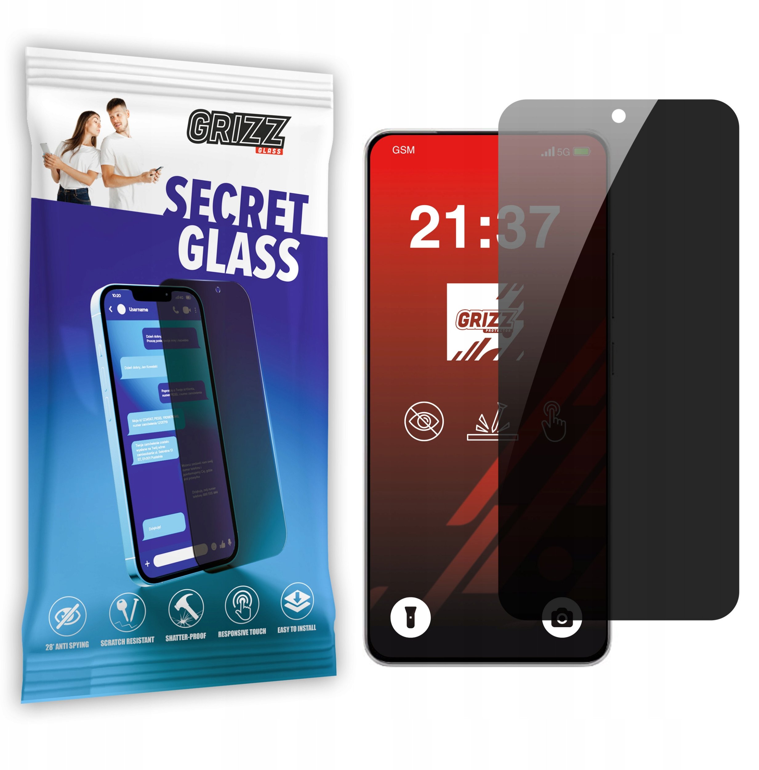 Szkło prywatyzujące GrizzGlass SecretGlass do Vivo iQOO Neo10