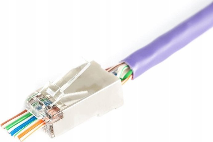 Digitus Wtyk RJ45 (8P8C) przelotowy DIGITUS kat.6 ekranowany, AWG 26-24, opakowanie 100 szt.