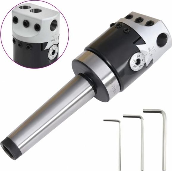 vidaXL 50 mm wytaczadło i trzpień MT3 do tokarki