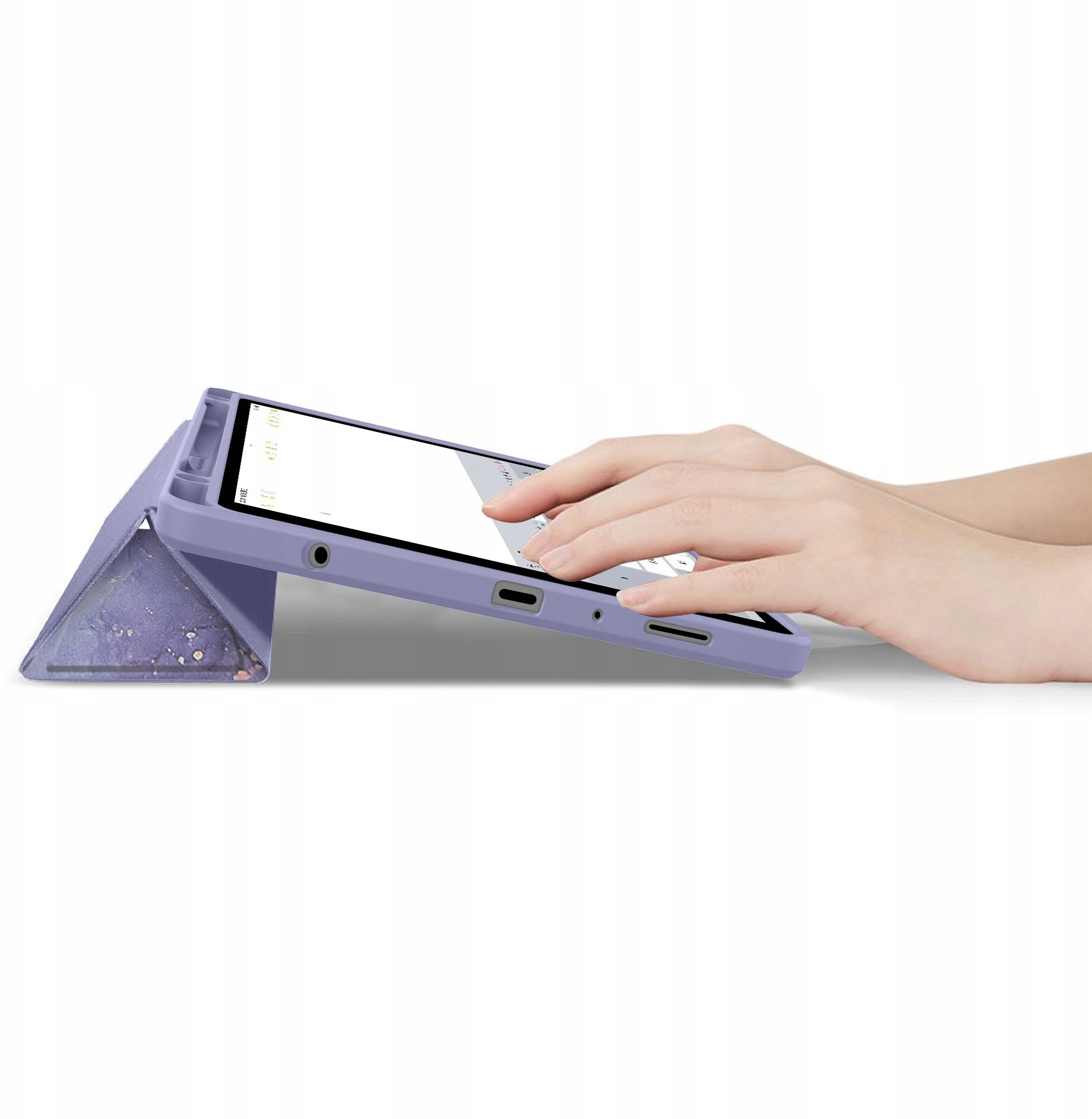 Etui na tablet Tech-Protect Etui Smartcase Pen Hybrid do Samsung Galaxy Tab A9+ Plus / A11+ Plus 11.0 X210 / X215 / X216 / X230 / X235 / X236 Violet M