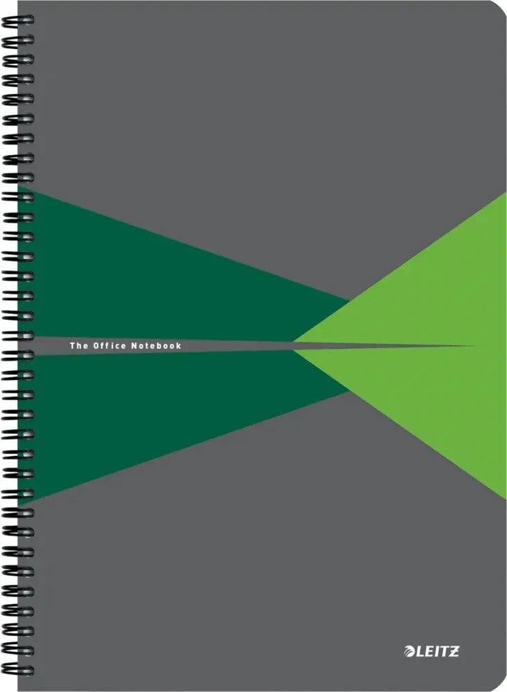 Ko�onotatnik Office PP A4 kratka zielony