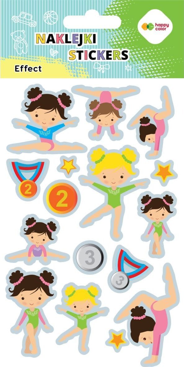 Naklejki EFFECT -Gymnastics, 10x20cm, Happy Color
