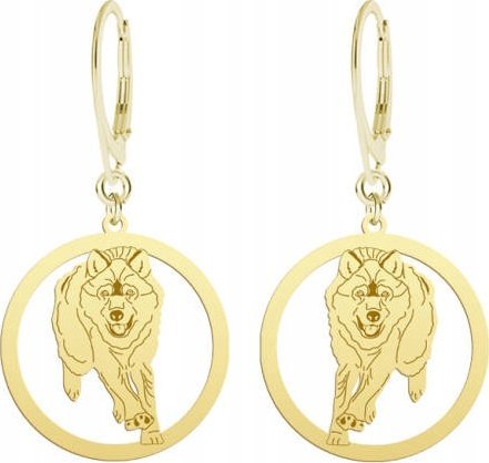 Radziszewska Jewellery Pozłacane Kolczyki WILK DEDYKACJA GRATIS