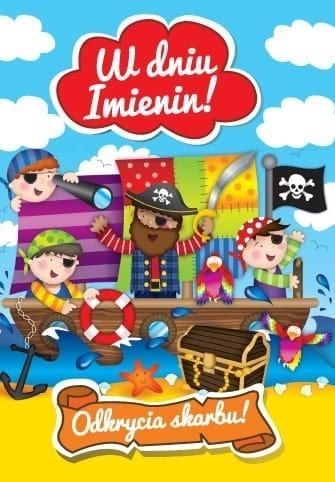 KUKARTKA Karnet B6 PP-1556 Imieniny, piraci