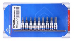 King Tony Zestaw nasadek trzpieniowych Torx z otworem 1/4" T10-T40 7szt. (2107PR)