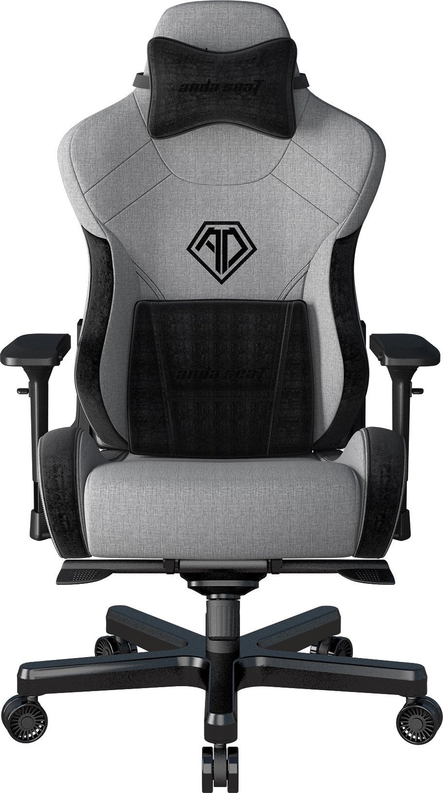 Fotel Anda Seat Fotel gamingowy materiałowy do biura T-Pro 2 szary XL Anda Seat obrotowy