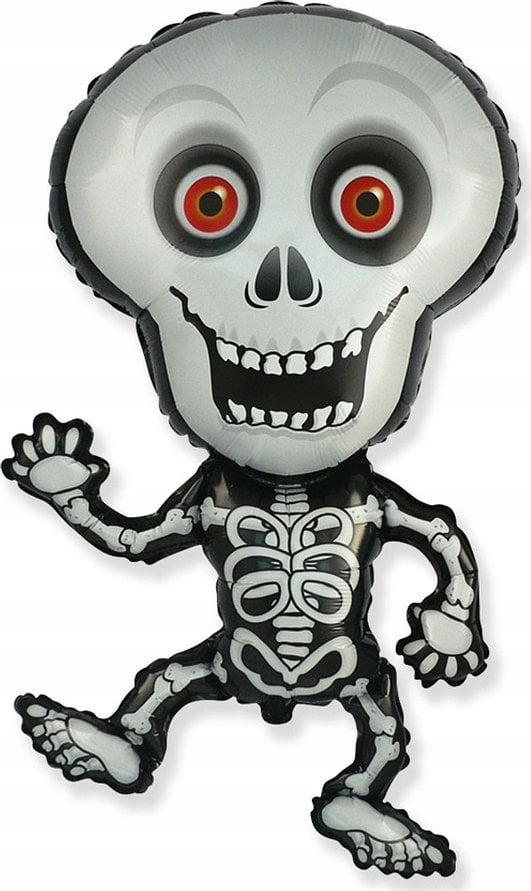 GoDan Balon foliowy Szkielet szary 101cm