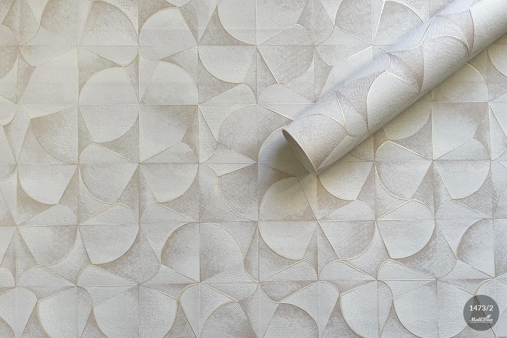 MallDeco TAPETA WINYLOWA MODEL PRISMA DCOR, BEŻOWA