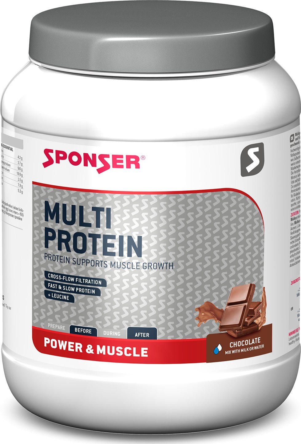 Sponser Odżywka SPONSER MULTI PROTEIN CFF Czekolada puszka 850g (NEW)