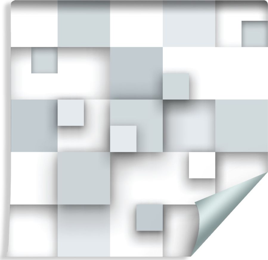 Muralo Tapeta Abstrakcyjne Kwadraty - Efekt 3D