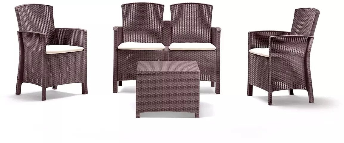 Keter Zestaw mebli ogrodowych Set Lido Storage brązowy 8003723392171 8003723392171 (8003723392171)