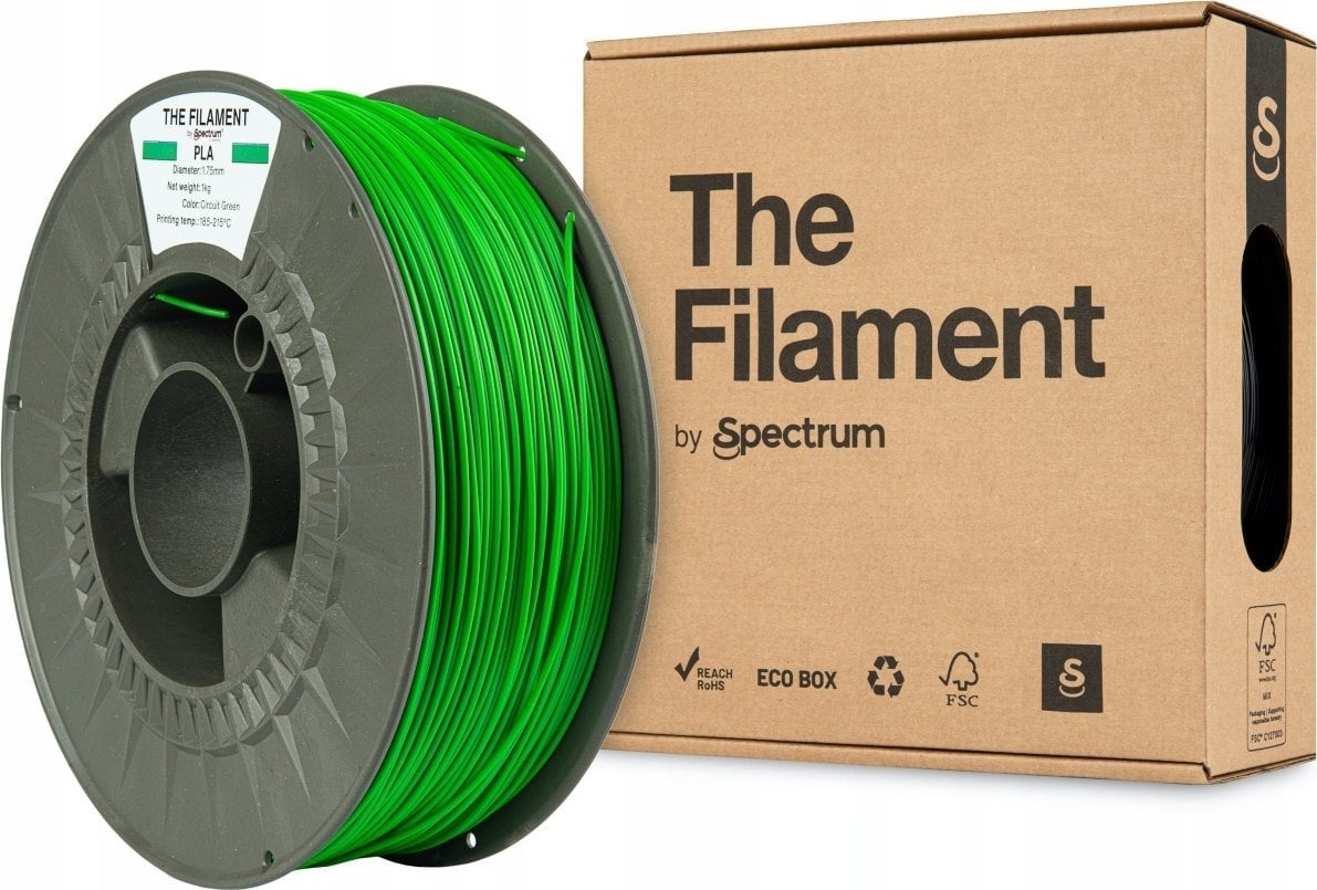 The Filament 3D filament, PLA, 1,75mm, 1000g, TF-24007, circuit green