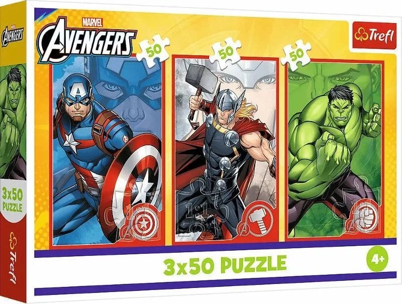 PUZZLE 3x50 Twój bohater/Marvel TheAvengers 34891