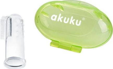 Akuku AKUKU Szczoteczka do Mycia Pierwszych Ząbków Etui