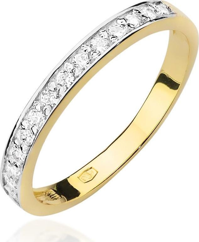 Best Diamonds złoty pierścionek z brylantem 0.20ct 8