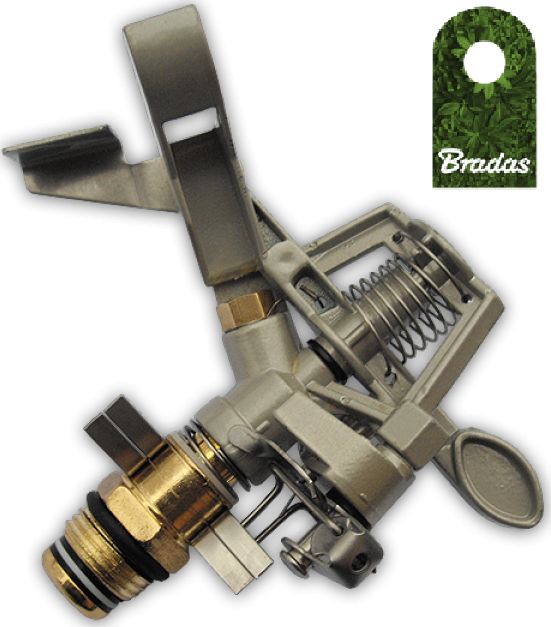 Bradas Metalowy zraszacz pulsacyjny obrotowy GZ 1/2" 17m BRADAS 1940
